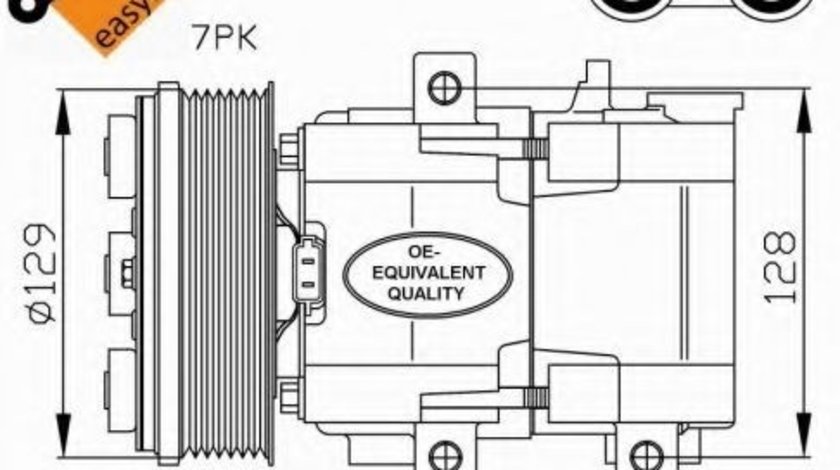 Compresor, climatizare FORD MONDEO III (B5Y) (2000 - 2007) NRF 32447 piesa NOUA