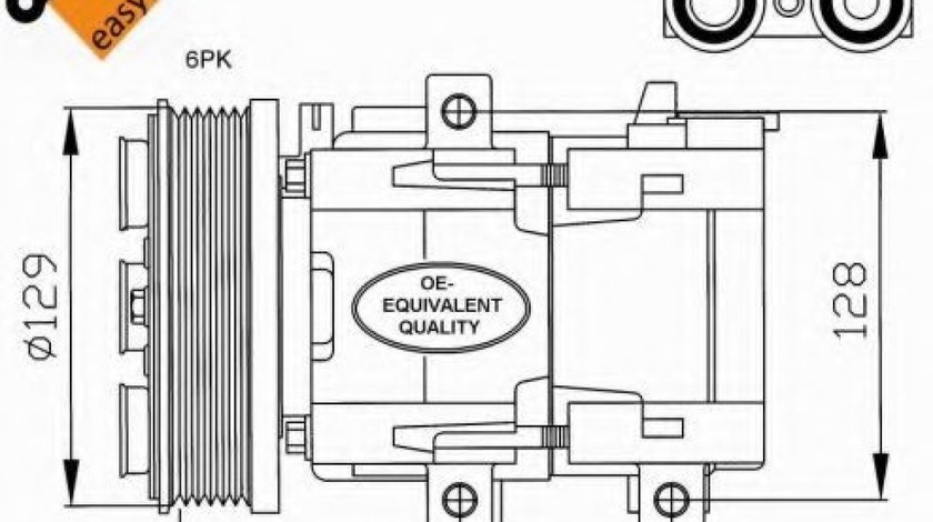 Compresor, climatizare FORD MONDEO III (B5Y) (2000 - 2007) NRF 32212 piesa NOUA