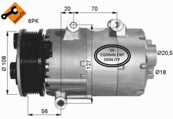 Compresor, climatizare FORD MONDEO IV (BA7) (2007 - 2016) NRF 32403 piesa NOUA