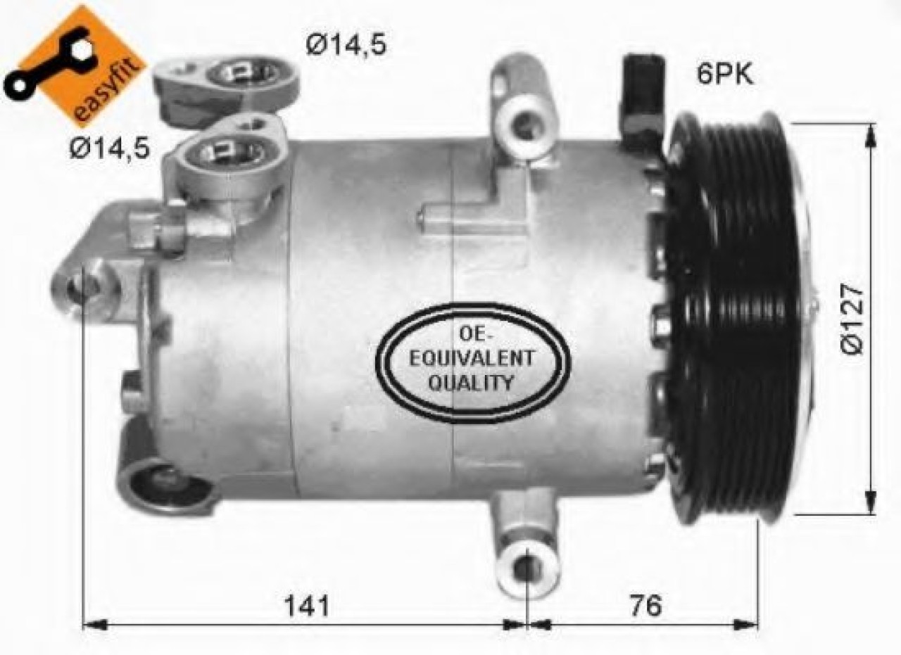 Compresor, climatizare FORD TRANSIT bus (2006 - 2014) NRF 32411 piesa NOUA