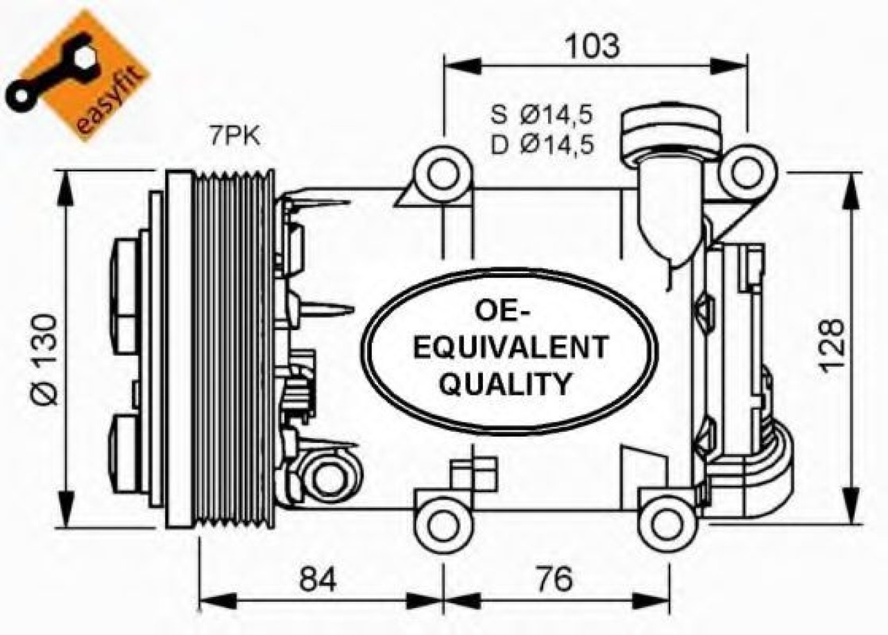 Compresor, climatizare FORD TRANSIT bus (2006 - 2014) NRF 32410 piesa NOUA