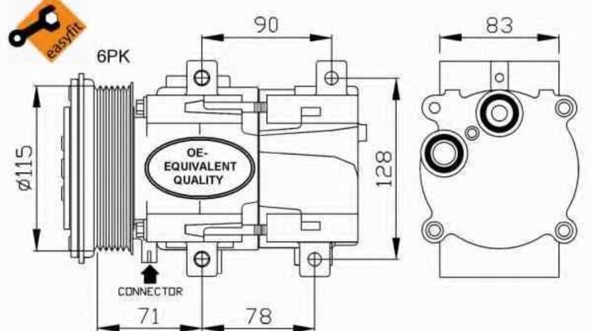 Compresor climatizare FORD TRANSIT bus FD FB FS FZ FC NRF 32110