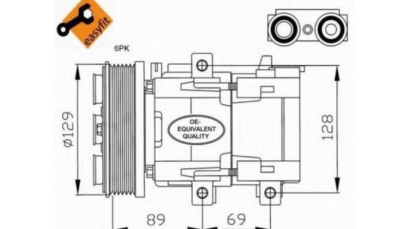 Compresor, climatizare Ford TRANSIT platou / sasiu (FM_ _, FN_ _) 2000-2006 #2 1018497