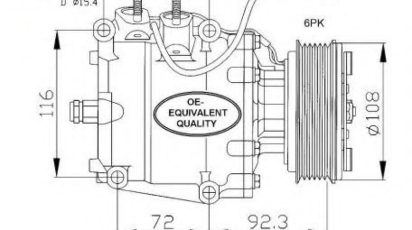 Compresor, climatizare HONDA CIVIC VI Hatchback (EJ, EK) (1995 - 2001) NRF 32072 piesa NOUA
