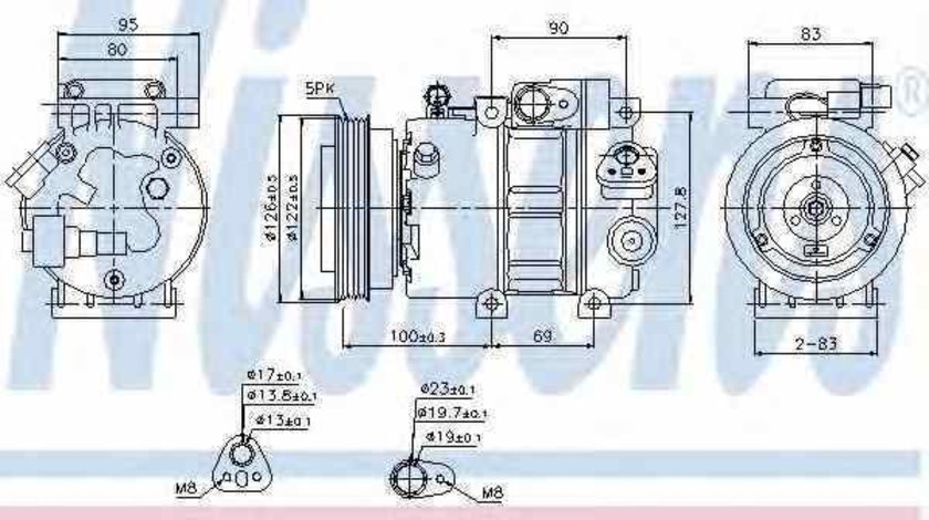 Compresor climatizare HYUNDAI ACCENT III MC NISSENS 89292