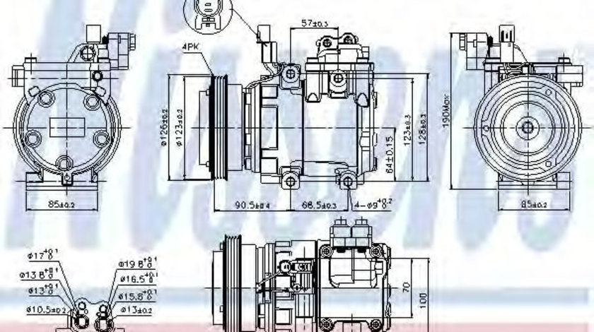 Compresor, climatizare HYUNDAI ELANTRA (XD) (2000 - 2006) NISSENS 89286 piesa NOUA