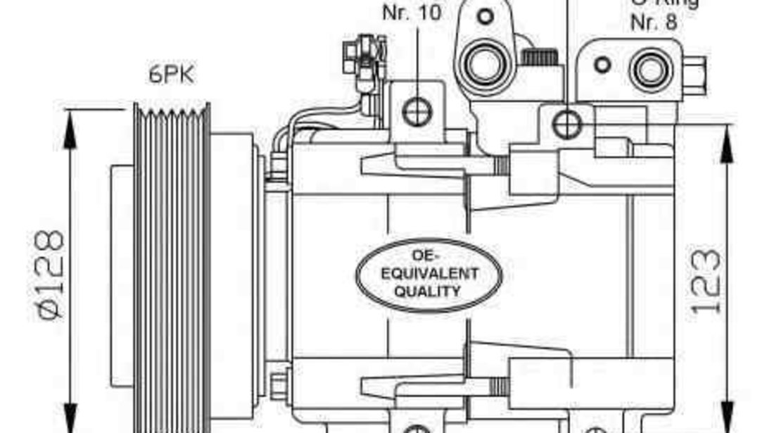 Compresor, climatizare HYUNDAI SANTA FÉ I (SM) NRF 32204