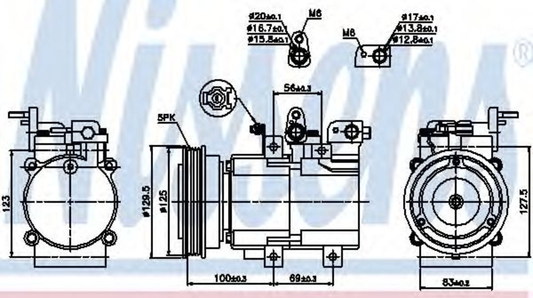 Compresor, climatizare HYUNDAI SANTA FE I (SM) (2000 - 2006) NISSENS 89276 piesa NOUA
