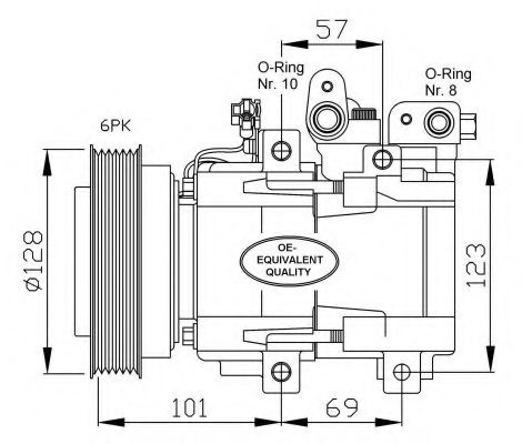Compresor, climatizare HYUNDAI SONATA IV (EF) (1998 - 2005) NRF 32204 piesa NOUA
