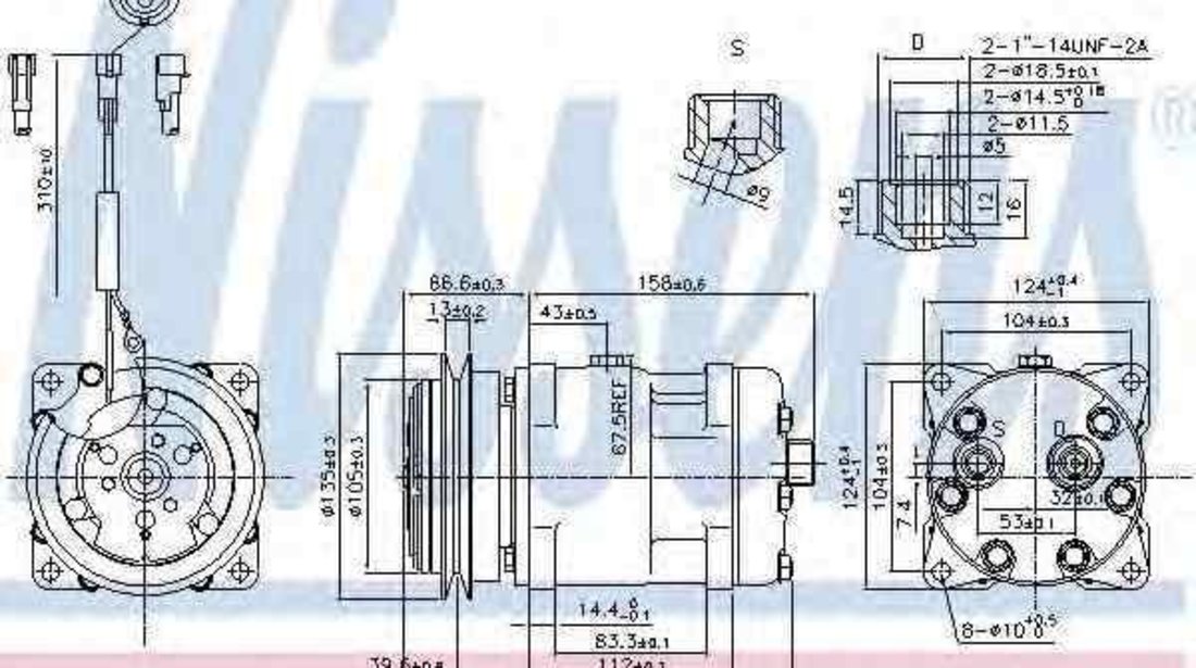 Compresor, climatizare IVECO EuroTech MT NISSENS 89220