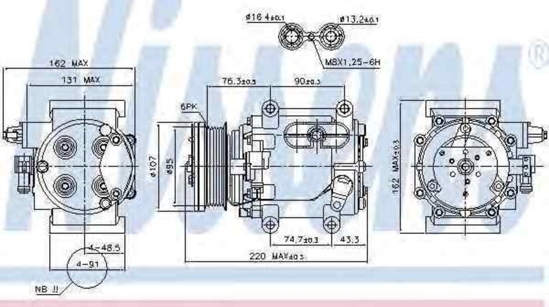 Compresor, climatizare JAGUAR S-TYPE (CCX) NISSENS 89239