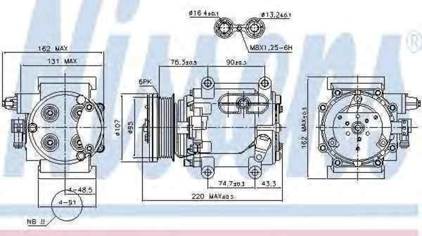 Compresor, climatizare JAGUAR S-TYPE (CCX) NISSENS 89239