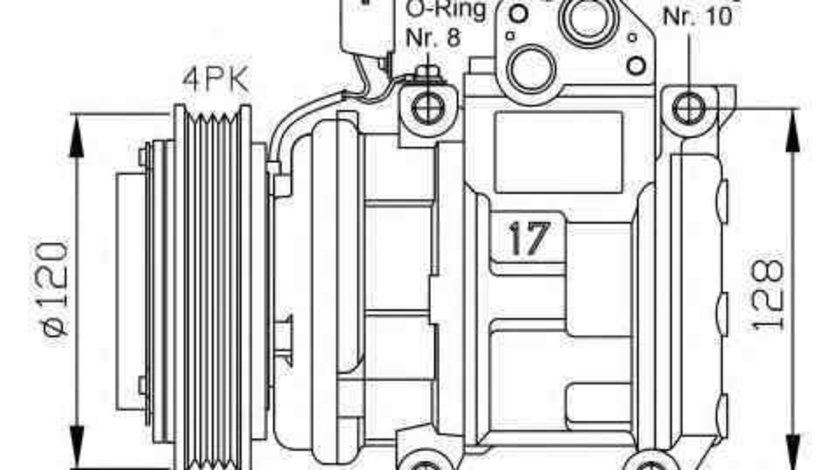 Compresor, climatizare KIA CARNIVAL I (UP) NRF 32449G