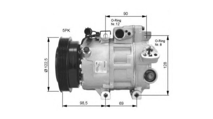 Compresor, climatizare Kia CEE D hatchback (ED) 2006-2012 #2 32468G