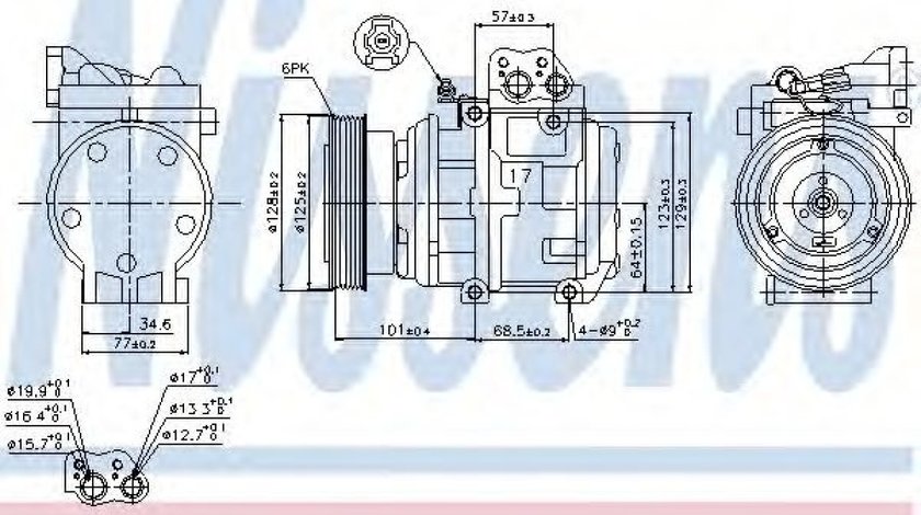 Compresor, climatizare KIA SPORTAGE (JE, KM) (2004 - 2016) NISSENS 89153 piesa NOUA