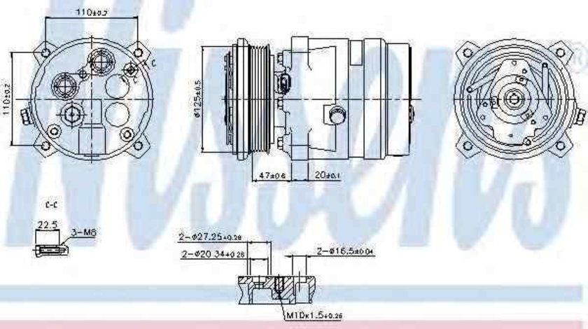 Compresor, climatizare LANCIA DEDRA SW (835) NISSENS 89259