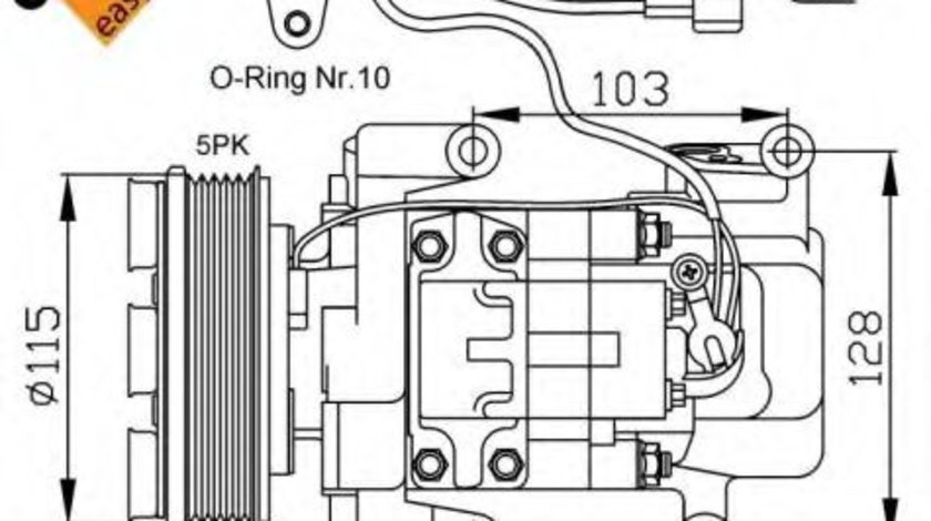 Compresor, climatizare MAZDA 3 (BK) (2003 - 2009) NRF 32681G piesa NOUA