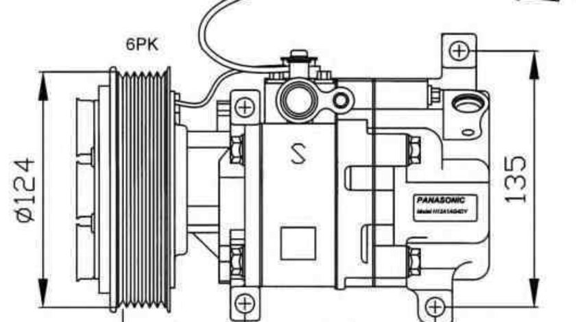 Compresor, climatizare MAZDA 3 (BK) NRF 32233G