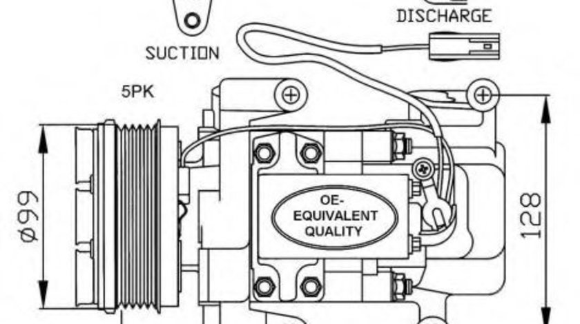 Compresor, climatizare MAZDA 5 (CR19) (2005 - 2016) NRF 32234 piesa NOUA