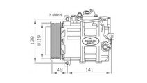 Compresor, climatizare Mercedes C-CLASS (W203) 200...