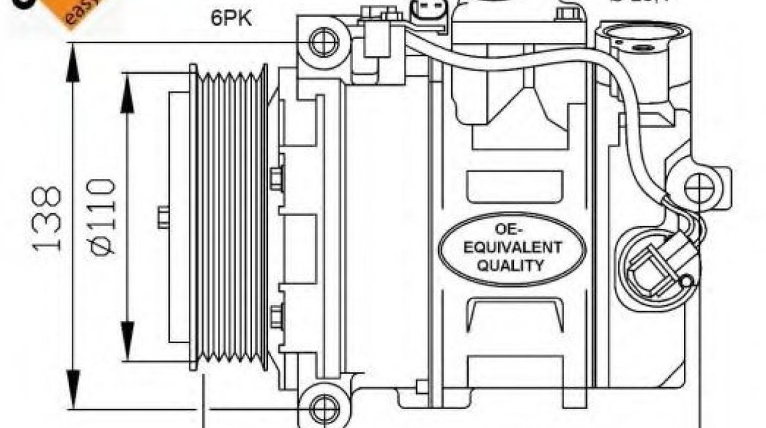 Compresor, climatizare MERCEDES C-CLASS Sportscoupe (CL203) (2001 - 2011) NRF 32214 piesa NOUA