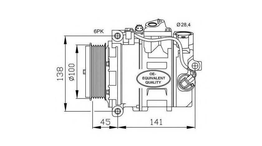 Compresor, climatizare Mercedes C-CLASS Sportscoupe (CL203) 2001-2011 #2 0002309111