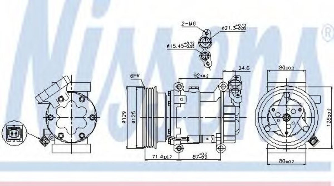 Compresor, climatizare MERCEDES CITAN Tila-Auto (415) (2012 - 2016) NISSENS 89332 piesa NOUA