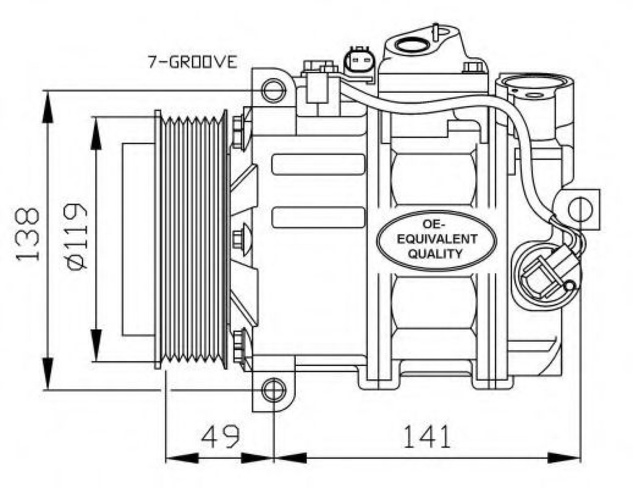 Compresor, climatizare MERCEDES CLK (C209) (2002 - 2009) NRF 32215 piesa NOUA