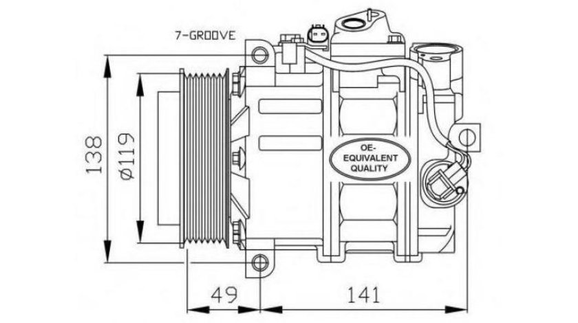 Compresor, climatizare Mercedes E-CLASS (W211) 2002-2009 #3 0002304511