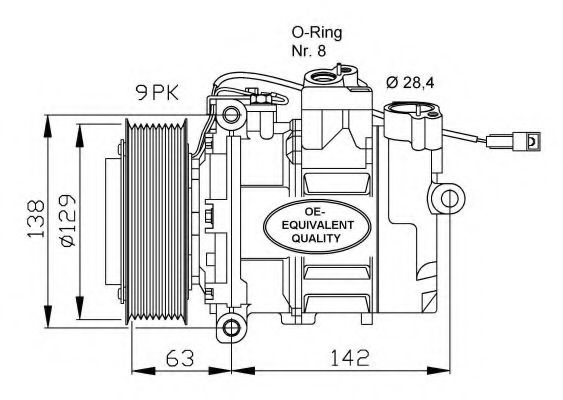 Compresor, climatizare MERCEDES M-CLASS (W163) (1998 - 2005) NRF 32413 piesa NOUA