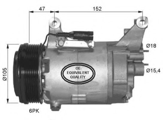 Compresor, climatizare MINI MINI (R50, R53) (2001 - 2006) NRF 32409 piesa NOUA