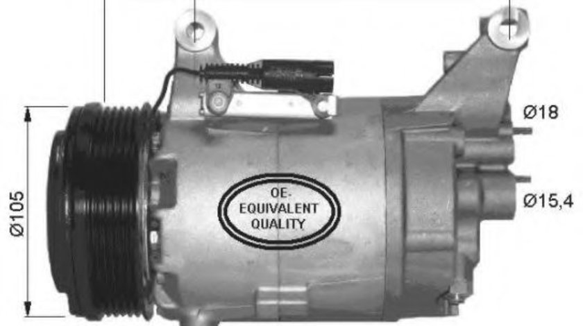 Compresor, climatizare MINI MINI (R50, R53) (2001 - 2006) NRF 32409 piesa NOUA