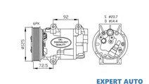 Compresor, climatizare Nissan ALMERA Mk II (N16) 2...