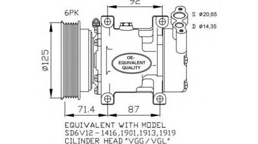 Compresor, climatizare Nissan KUBISTAR (X76) 2003-2009 #3 1416