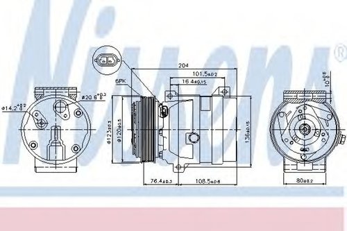 Compresor, climatizare NISSAN PRIMASTAR bus (X83) (2001 - 2016) NISSENS 89063 piesa NOUA