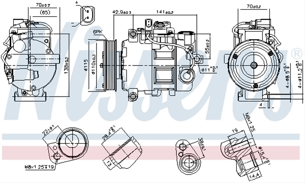 Compresor, Climatizare Nissens Audi 89513