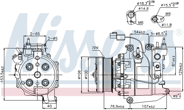 Compresor, Climatizare Nissens Ford 89246