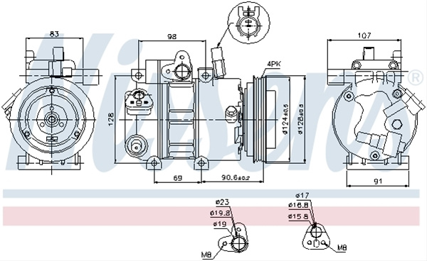 Compresor, Climatizare Nissens Hyundai 89273