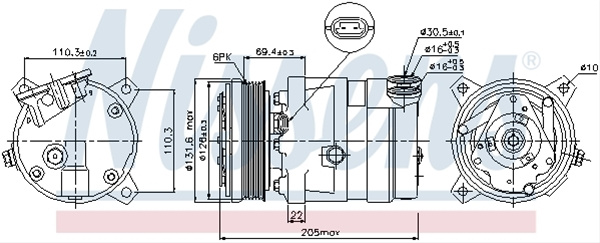 Compresor, Climatizare Nissens Isuzu 89058