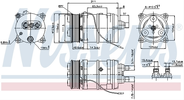 Compresor, Climatizare Nissens Man 899919