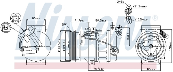 Compresor, Climatizare Nissens Renault 89386