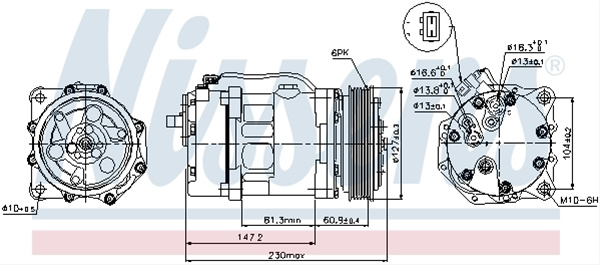 Compresor, Climatizare Nissens Vw 89044