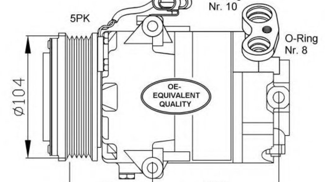 Compresor, climatizare OPEL ASTRA G Combi (F35) (1998 - 2009) NRF 32080 piesa NOUA