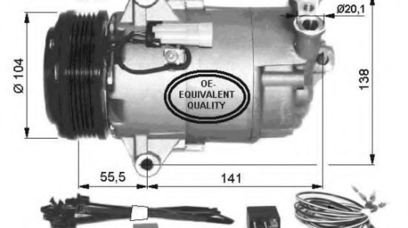 Compresor, climatizare OPEL ASTRA G Cupe (F07) (2000 - 2005) NRF 32426 piesa NOUA