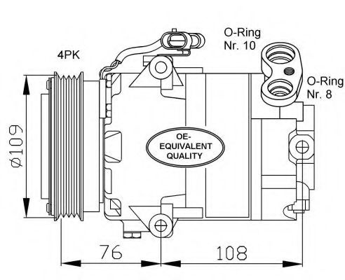 Compresor, climatizare OPEL ASTRA G Hatchback (F48, F08) (1998 - 2009) NRF 32081 piesa NOUA