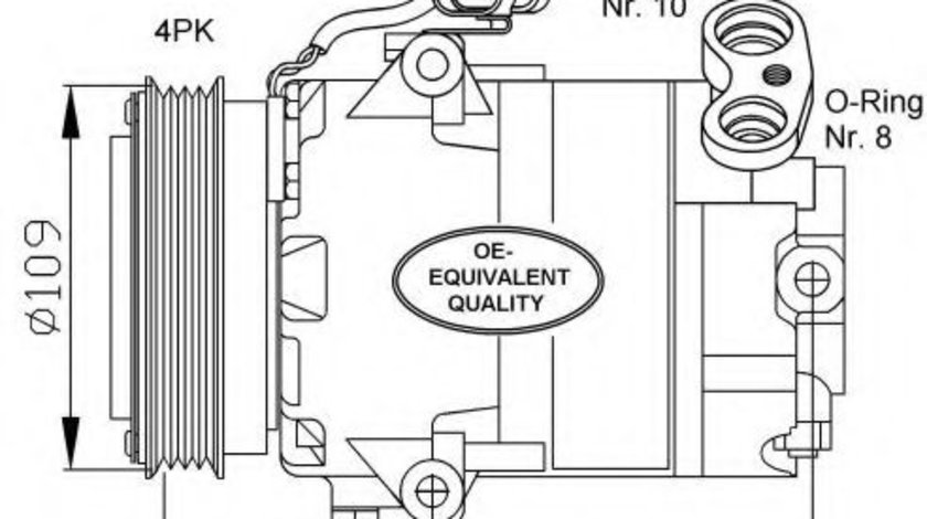 Compresor, climatizare OPEL ASTRA G Hatchback (F48, F08) (1998 - 2009) NRF 32081 piesa NOUA