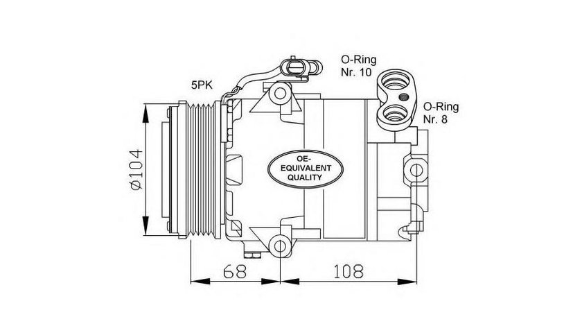 Compresor, climatizare Opel ASTRA G hatchback (F48_, F08_) 1998-2009 #2 09174396