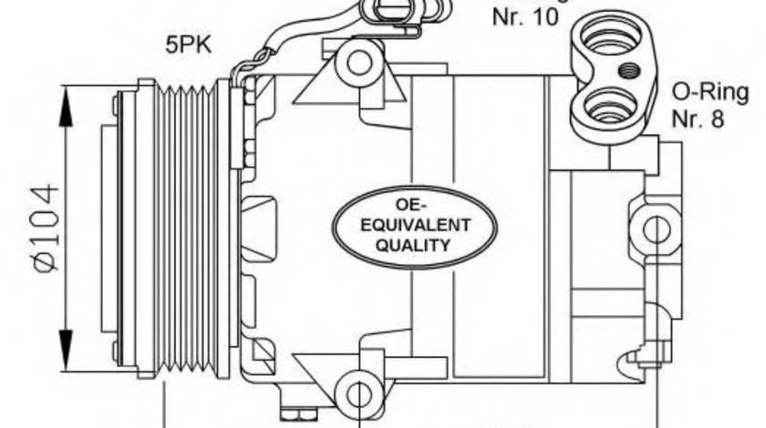 Compresor, climatizare OPEL ASTRA G Limuzina (F69) (1998 - 2009) NRF 32080 piesa NOUA