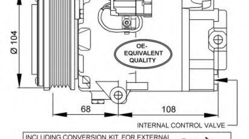 Compresor, climatizare OPEL ASTRA H GTC (L08) (2005 - 2016) NRF 32429 piesa NOUA