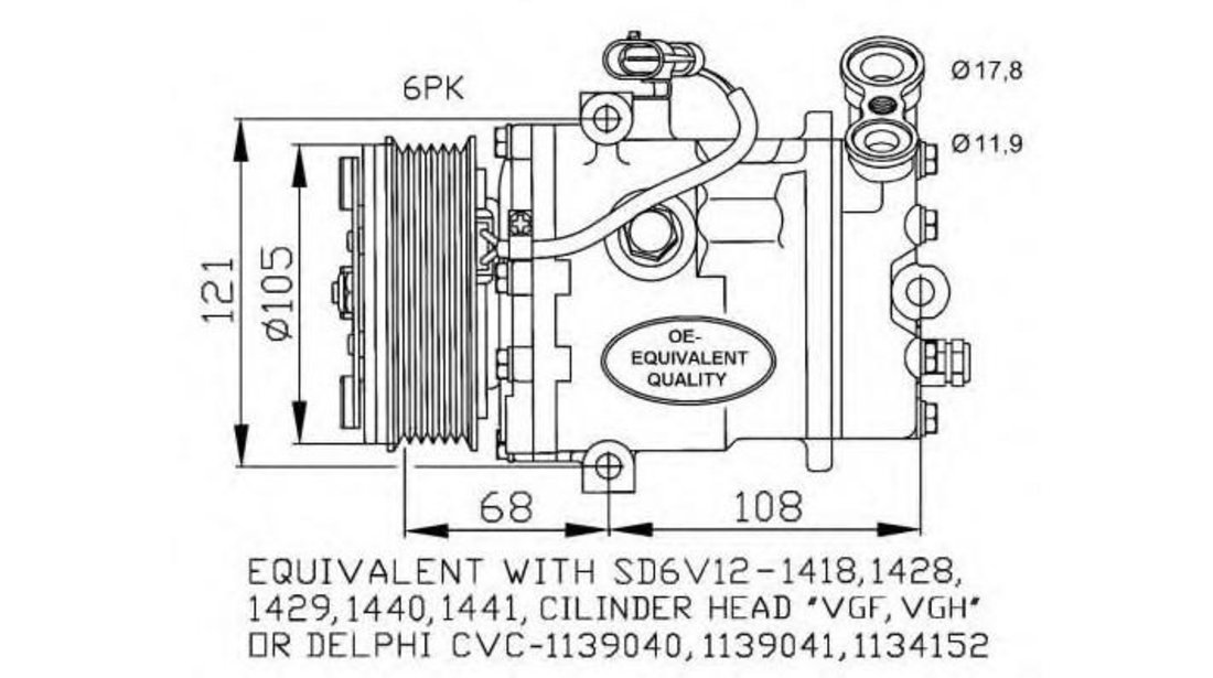 Compresor, climatizare Opel CORSA C (F08, F68) 2000-2009 #2 09132922